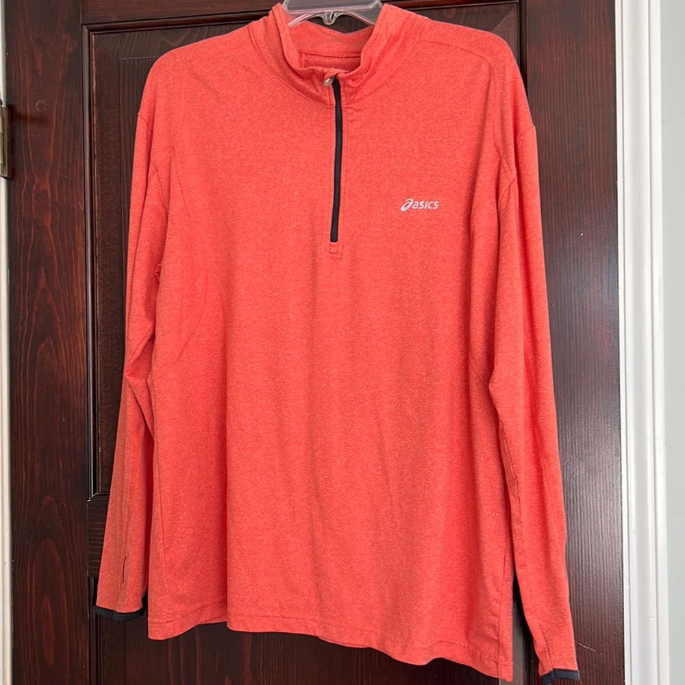 men’s ASICS ling sleeve lightweight zip neck